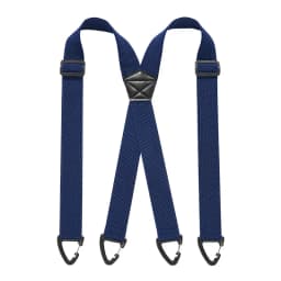 New Heavy Duty Work Suspenders for Men 3.8cm Wide with Plastic Gripper Clasps Adjustable Elastic Trouser Pants Braces-Black 1pcs