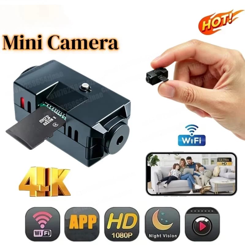 1080P Mini Night Vision Wireless Surveillance Camera Lightweight Clear Portable Motion Detection Premium Quality Camera 2026