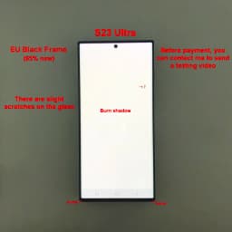 100% Testing for Samsung Galaxy S23 Ultra LCD S918E S918B/DS Display Touch Screen Digitizer Replacement with Defective Screen
