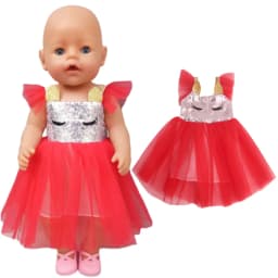 Doll Clothes for 43cm Baby New Born Doll Coat Unicorn Hoodie 17 Inch 18 Inch Baby Bona Doll Dress Christmas Toys Clothes