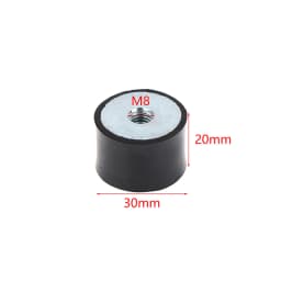 M4 M5 M6 M8 Female Thread Rubber Shock Absorber Anti Vibration Pad Damper-Metal Silentblock Type DD Rubber Mount Flat Base Block