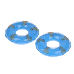 2Pcs Dollhouse Miniature Swimming Ring Cute Duck Bathing Float Lifebelt Model Kids Pretend Play Toys Gift Dolls Accessories