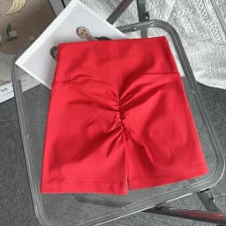 Solid Color High Waist Seamless Butt Lift Yoga Shorts Breathable Quick Drying Fitness Leggings Cycling Running Sports Shorts