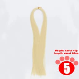 80CM 1/3 1/4 1/6 SD Doll Hair Accessories Salon Ob Heat Resistant Doll Wig Hair Hand Woven Modified DIY Hair Grafting Hair