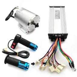 60V 2000W BLDC Motor Kit, 4300r/min Electric Brushless DC Motor w/3-Speed Controller and Universal Throttle DIY Part Conversion