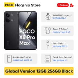 Newest Arrivals POCO X8 Pro Max Global Version 5G Smartphone Dimensity 9500s 6.83" AMOLED Display 50MP 8500mAh 100W HyperCharge