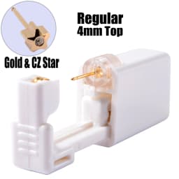 Disposable Sterile Ear Piercing Unit Cartilage Tragus Helix Piercing Gun Tool Kit Build In Steel Stud Earring Star Ball