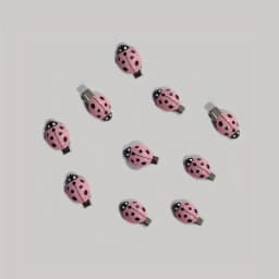 Creative 10Pcs Simulated Ladybug Hair Clips Animal Insect Hair Clips Hair Accessories Headwear For Hair Decoration
