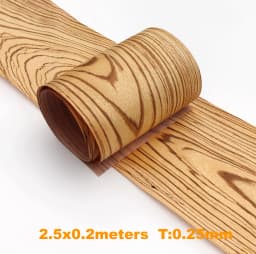 0.2-0.25mm Natural Thin Wood Veneer Roll White Oak Black Walnut Ebony Furniture Decorative Surface Board Panel Veener