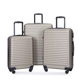 Travelhouse Hardshell Suitcase ABS+PC Luggage Sets Lightweight Durable Suitcase with TSA Lock,3-Piece Set (20/24/28)