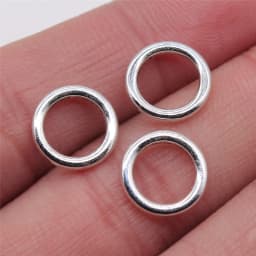 40pcs Round Circle Charms For Jewelry Making Tibetan Bronze Silver Color Pendants Antique Jewelry Making DIY Handmade Craft