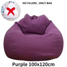 Large Bean Bag Chair Sofa Cover Comfortable Outdoor Lazy Seat Bag Couch Cover without Filler for Adults Kids Soft Tatami Chairs