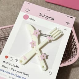 Acrylic Musical Notes Keychain Carabiner Backpack Pendant Bag Charm Korean Handbook Decor Cherry Blossom Dolphin Shape Carabiner