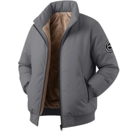 Men's Jacket Stand Collar Stamp Mens Parka Winter New Down Jacket Fleece Warm Jackets Men Business Leisure Coat Baseball Coats