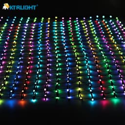 DC12V 5cm Spacing 1M (20 Pixels) * 2M (40 Pixels) Addressable RGB Intelligent Bold LED Pebble/Seed Flexible Matrix Grid Screen