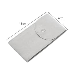 Anti-wear Watch Bag Anti-scratch Shock-proof Press Button Short Velvet Snap Design Portable Jewelry Packing Pouch Daily Use