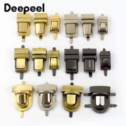 2/4Pcs Metal Bag Lock Buckles Twist Turn Lock Snap Clasp for Handbag Purse Closure Replacement Repair DIY Hardware Accessories
