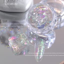 12 Colors Chameleon Glitter Flakes Irregular Untra-Thin Chameleon Yuki Glitter Sequins Mirror Effect Manicure Chameleon Sequins