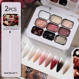 UR SUGAR 9 Colors 4 In 1 Pat Painting Gel Y2K Gradient Blush Color Semi Permanent Soak Off UV&LED Gel Nail Art Creation Salon DI