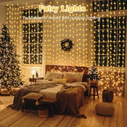 Curtain Fairy Light Waterfall 3x3m 280 LEDs Window Light 5V USB Waterproof Outdoor String Light for Christmas Patio Wall Decor