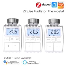 MOES Tuya ZigBee3.0 Radiator Actuator Valve Smart Thermostat Temperature Controller Internal Sensor TRV Voice Control with Alexa
