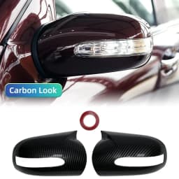 For Mercedes-Benz E,C-Class W211 W203 2001-2007 Parts Styling Car Side Door Rearview Side Mirror Cover Caps M Style