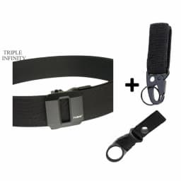 Sturdy Metal Automatic Buckle Hard Tactical Belt Double Layer Thickened Hanging Gun Belts For Men Outdoor 3.8cm Width Waistband