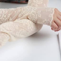 New Summer Cold Lace Long Sleeves Arm Cover Women Cuff Hollow Flower Hand Sleeves Driving Arm Sleeve Fingerless Fake Sleeves
