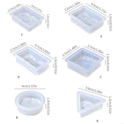 Large Square Resin Mould for Epoxy Resin Deep Cube Silicone Castes Accessory for Flower Preservation and Projects