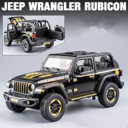 1:20 Jeeps Wrangler Rubicon Alloy Car Model Diecast & Toy Metal Refit Off-road Vehicles Car Model Simulation Childrens Toys Gift