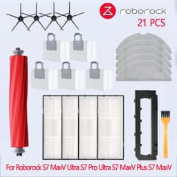 For Roborock S7 MaxV Ultra S7 Pro Ultra Accessories S7 MaxV Plus Main Side Brush Mop Hepa Filter Dust Bag Robot Vacuum Cleaner