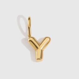 EMANCO Stainless Steel 3D Bubble Alphabet Charms Minimalist Style Letter Elements DIY Necklace Bracelet Jewelry Making