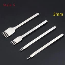 3/4/5/6mm Spacing Punch Tool For Leather Hole Punches Tool Lacing Stitching Sewing DIY Leather Craft Tools 1/2/4/6 Prong