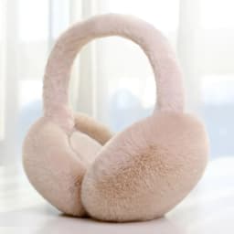 Solid Color Folding Plush Ear Warmer Fashion Winter Earmuffs Thermal Cold Protection Ear Cover Outdoor Skiing Cycling Earflap