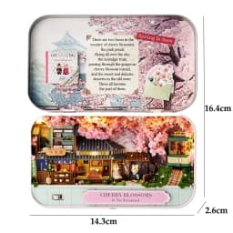 Box Theater Mini Doll House Desk Decorations Miniature DIY Dollhouse Kits Furniture Case Toys For Xmas Birthday Gifts