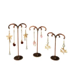 Mini Metal Earring Stand Three-Piece Earring Storage Stand Jewelry Stand Necklace Stand Counter Jewelry Display Stand