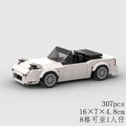 Technical Speed Car MOC City Vehicle Racing Car Rally Building Blocks Bricks Set Retro Ornament Diy Toys For Adults Gifts