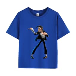 Kids Michael Jackson Rock N Roll T-Shirt Children's Fashion Crew Neck Top Summer Casual Clothes for Baby Boys/Girls