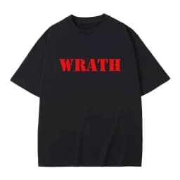 Wrath Natural Selection Logo Funny Meme T-Shirt Casual Oversized Crewneck T Shirts Men's Humor Harajuku Style T-Shirts Unisex