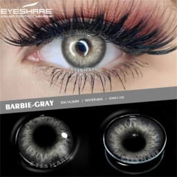 EYESHARE 1 Pair Aurora Europe Colored Contact Lens Yearly Use Cosmetic Colored Contacts Lenses for Eyes Beauty Contact Lenses