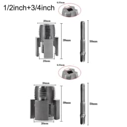 1/2inch 3/4inch PPR/PVC Water Pipe Threader Tapping ToolInternal Thread External Thread Integrated Water Pipe Wire Opener