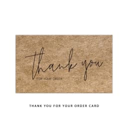 9.0x5.4cm Pink Black Foil Stamp Greeting Label Custom Thank You Cards For Small Bussiness Gift Box Decoration Packaging Supplies