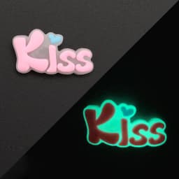 1PCS Luminous Shoe Charms Set for Clog Sandals Decoration DIY Shoe Charm Pins for Men Women Kids Letters Rainbow Food