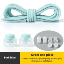 Spring Lock Shoelaces No Tie Shoe Laces Sneakers Round Elastic Shoelace Kid Adult Quick Without Ties Shoestrings Rubber Bands