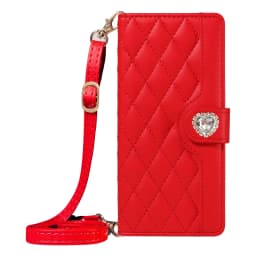 Crossbody Flip Case for Redmi 14C 14R 13C 13 12 11A 10C 10X 10 9C 9A 9 A5 A4 A3 Diamond Leather 3 Cards Wrist Strap Wallet Cover