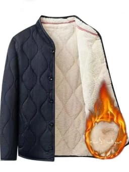 Thickened Winter Cotton Jacket for Elderly Men Warm Fleece Lined Cold Proof Grandpa Style Casual Fashion Urban Loose Fit Coat