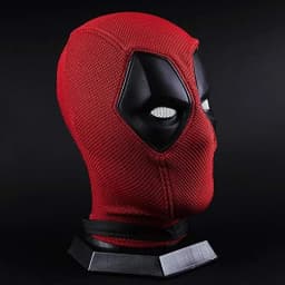 Marvel Deadpool Silicone Headset Cover Knitted Face Mask Cosplay Prop Halloween Funny Dress Up Accessories Adult Party Gift