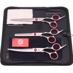 Dog Grooming Scissors Purple Dragon 6" 7" Stainless Pet Beauty Scissors Cutting Scissors Thinning Shears Curved Scissors Z3001