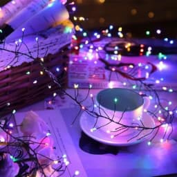 Cluster Garland Fairy Lights Copper Wire Remote Control LED String Lights Wedding Party Christmas Room Decorations