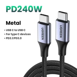UGREEN PD100W USB Type C To USB C Cable for iPhone Duo 18Pro 17 Samsung S26 25 iPad Laptop Fast Charger Cord 5A E-Marker Chip